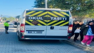 Muğlada okul çevreleri ve servis araçlarına güvenlik denetimi