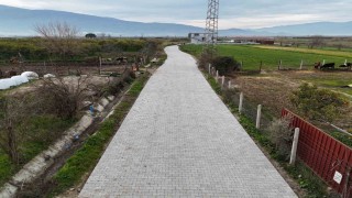 Nazilli Belediyesi Sevindiklide yolları yeniliyor