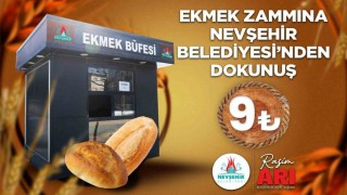 Nevşehirde halk ekmek 9 lira