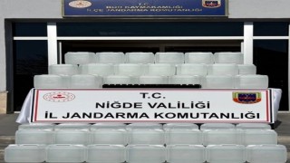 Niğdede jandarmadan sahte alkol operasyonu