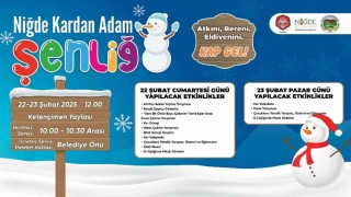 Niğdede Kardan Adam Şenliği Başlıyor