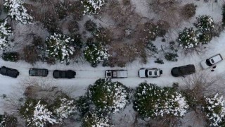 Bolu’da Off-Road Tutkunları Karla Kaplı Parkurda Buluştu