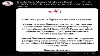 OMÜde eğitim ve öğretime kar engeli
