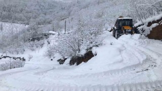 Orduda kar yağışı bazı noktalarda hayatı olumsuz etkiliyor