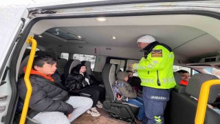 Orduda öğrencilerin güvenliği için servis araçları denetlendi