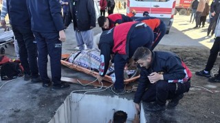 Osmaniye’de Depo İnşaatına Düşen Kişi Kurtarıldı