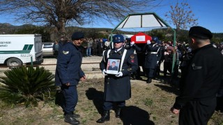 Osmaniyede motosiklet kazasında ölen uzman çavuşun cenazesi toprağa verildi