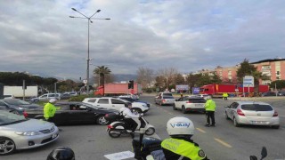 Otoyoldaki çalışma nedeniyle trafik durma noktasına geldi