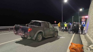 Pirinkayalar Geçidinde trafik kazası