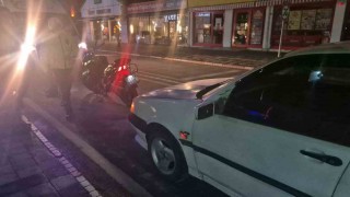 Polis merkezi önünde kaza: 1 yaralı