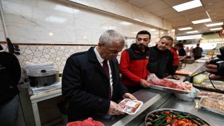 Başkan Tahmazoğlu’ndan kasap ve market denetimi