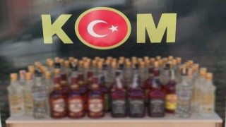 Salihlide sahte bandrollü içkiler ele geçirildi