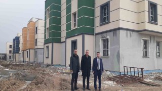 Samsatta sosyal konut yapımı hızla ilerliyor
