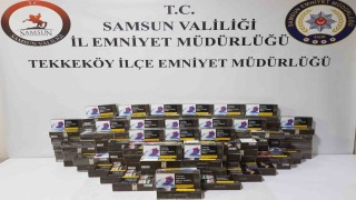 Samsunda 20 bin adet doldurulmuş kaçak makaron ele geçirildi