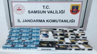 Samsunda 28 bin bandrolsüz makaron ele geçirildi