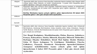 Samsunda eğitime kar engeli