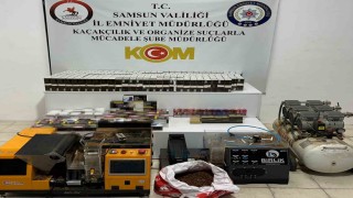 Samsunda kaçak sigara ve tütün operasyonu