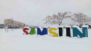 Samsunda kar nedeniyle 67 grup yolu kapandı: Ekipler sahada