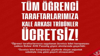 Samsunspor - Hatayaspor maçı biletleri öğrencilere ücretsiz