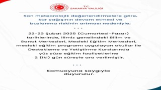 Sanat ve bilim merkezleri de kar engeline takıldı
