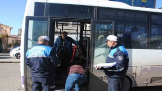 Şanlıurfada özel halk otobüslerine denetim
