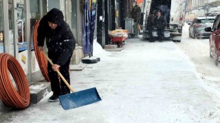 Sarıkamışta yoğun kar yağışı