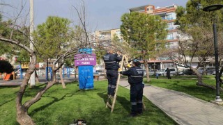 Şehzadelerde park ve bahçelerde bakım çalışmaları sürüyor