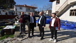 Selendiye yeni şantiye kurulması için hazırlıklara başlandı