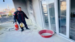 Siirtte 11 katlı binada yangın paniği