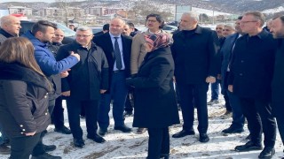 Simavda 300 kişilik öğrenci yurdu inşaat alanında inceleme