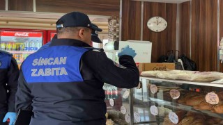 Sincanda zabıta market ve fırınları denetledi