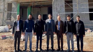Şırnak Sağlık Müdürü Dr. Değer, İdilde yapımı devam eden ADSM çalışmalarını yerinde inceledi
