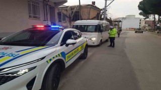Sultanhisarda okul servis araçları denetlendi