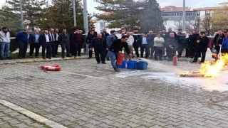 Sungurlu Adliyesi personeline yangın eğitimi