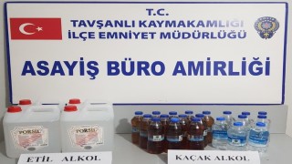 Tavşanlıda 20 litre etil alkol ele geçirildi