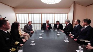 TBMM Başkanı Kurtulmuş, asrın felaketinde yardıma gelen Japon arama kurtarma ekibiyle görüştü