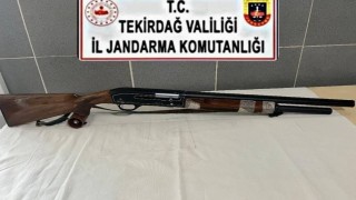 Tekirdağda ruhsatsız silah ele geçirildi