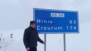 Tekman yolu Palandöken geçidi ulaşıma kapandı