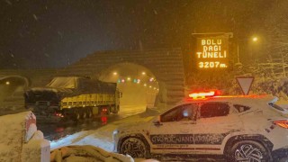 TEMin Bolu Dağı Tüneli geçişinde kar etkisini azalttı