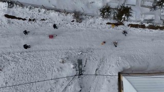 Temiz hava, beyaz manzara: Vatandaşların kar keyfi
