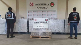 Ticaret Bakanlığı Gümrük Muhafaza ekiplerinden kaçak makaron ve sigara operasyonları