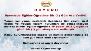 Tokatta bir ilçede eğitime ara verildi