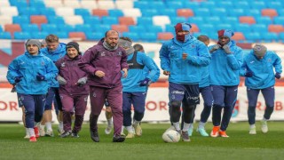 Trabzonspor, Çaykur Rizespor maçı hazırlıklarını Papara Parkta tamamladı