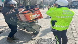 Trafik polisi 78 sürücü ve araca işlem uygulandı