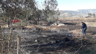 Traktörden Sıçrayan Kıvılcım Yangına Neden Oldu