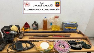 Tuncelide, amonyum-potasyum nitratla kazı yapan 5 kişi yakalandı
