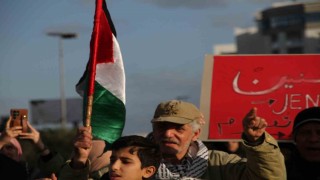 Tunusta ABD Büyükelçiliği önünde Gazze protestosu