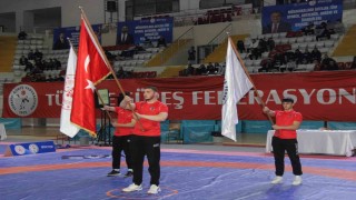 Türkiye Güreş Şampiyonasının açılış seremonisi yapıldı