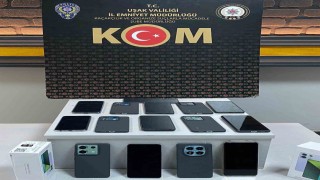 Uşakta kaçak alkol ve telefon ele geçirildi