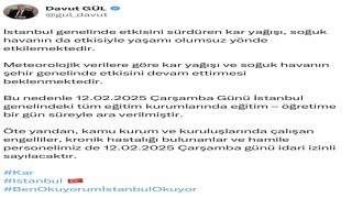 İstanbul’da Kar Yağışı Nedeniyle Eğitim Ara Verildi